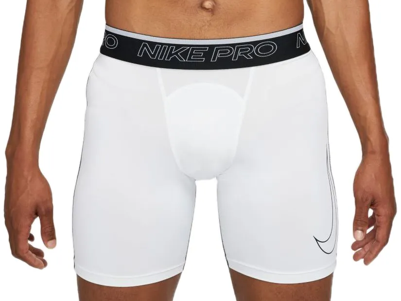 Nike Pro Dri-Fit Short - white/black/black