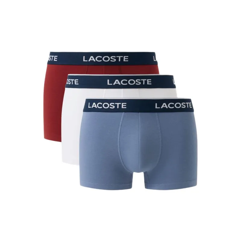 Lacoste Stretch Cotton 3P - orange/white/dark grey