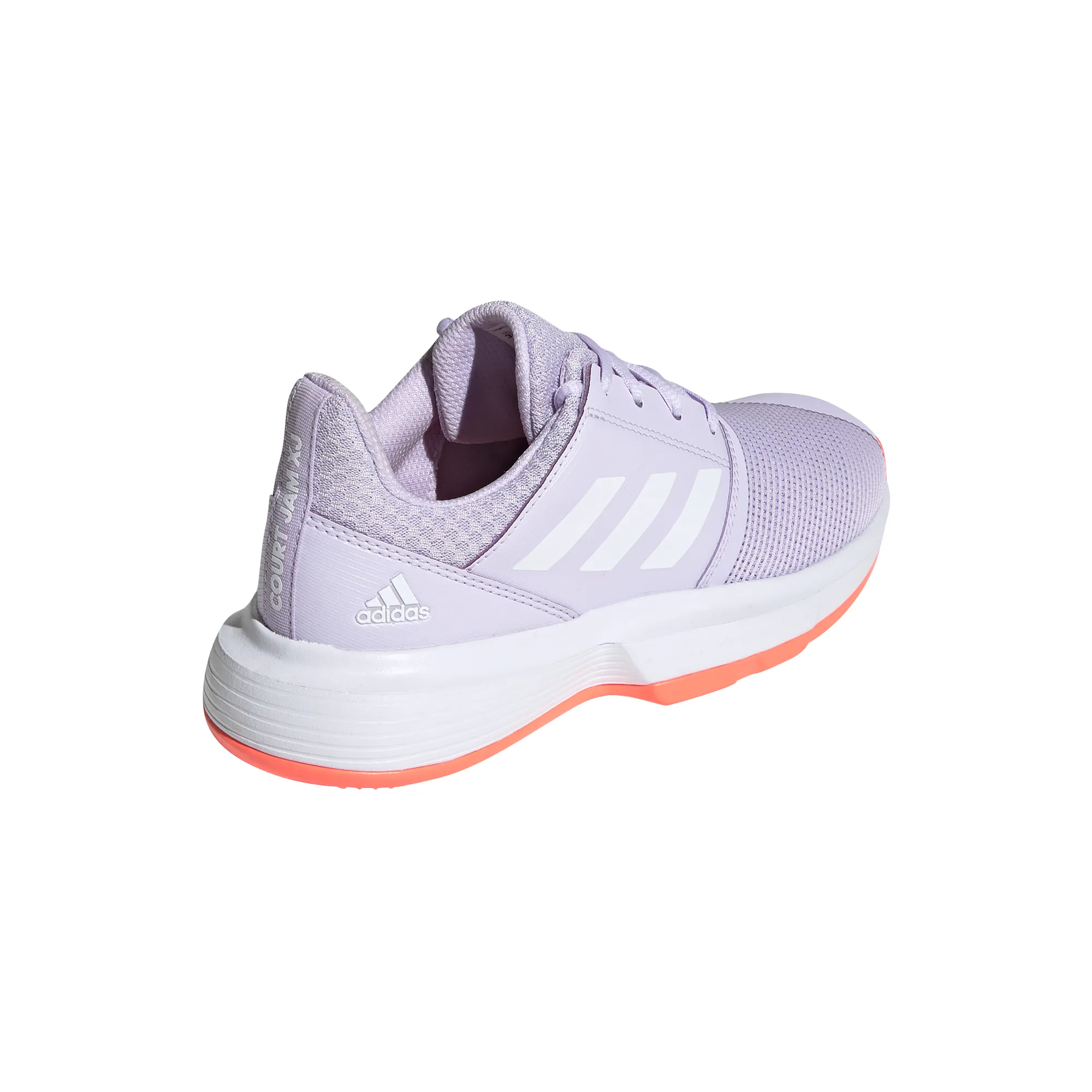 Adidas CourtJam xJ - purple tint/white/signal coral
