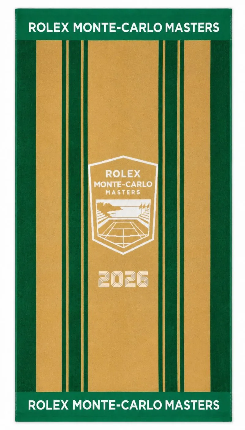 Monte-Carlo Rolex Masters Jacquard Towel - green/gold
